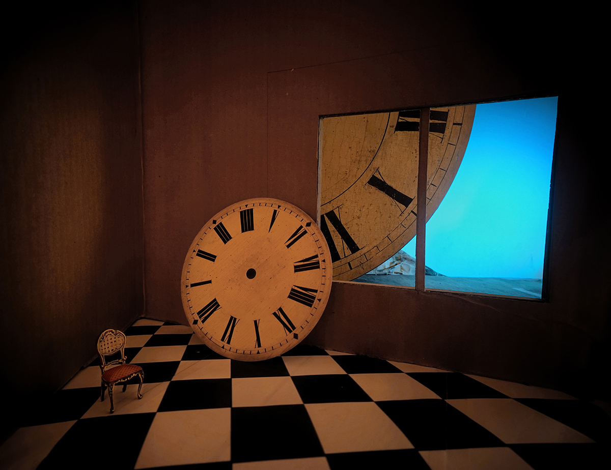 clocks, clockface, surrealism, surreal scene, surreal interior, time, clock symbolism, symbolic clock, 