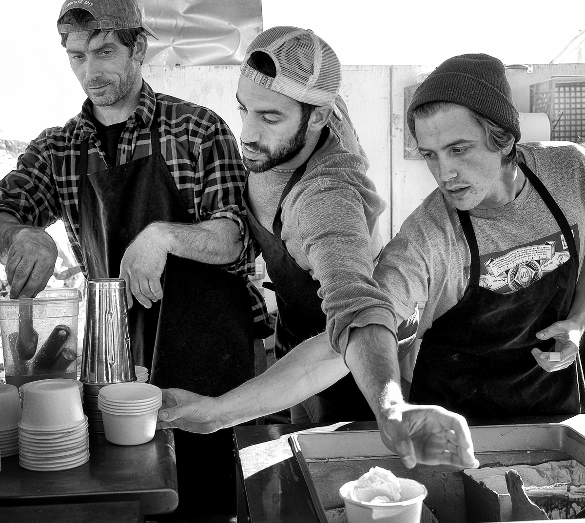 Common Ground Fair, ice cream, food workers, busy, Unity, ME