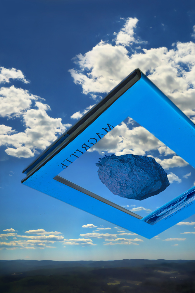 Landscape, book on Magritte, surrealism